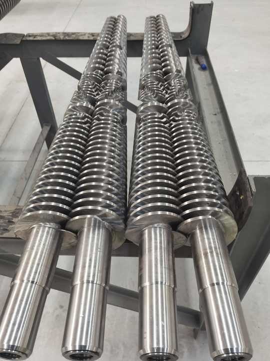 Screw Rotation Jpg 20-200mm Product Diameter Conical Twin Screw and Barrel with 0-60rpm ...