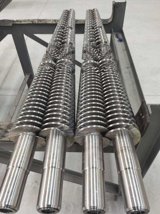 Professional 80 156 Conical Twin Screw and Barrel sjsz 65 /132 for extruder machine 1